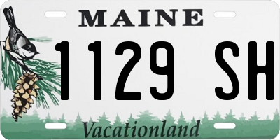 ME license plate 1129SH
