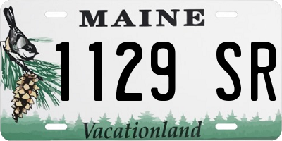 ME license plate 1129SR