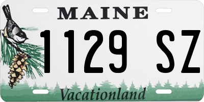 ME license plate 1129SZ