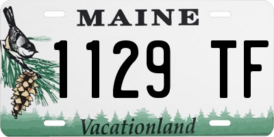 ME license plate 1129TF