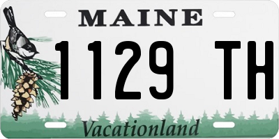 ME license plate 1129TH