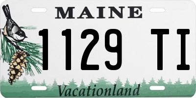 ME license plate 1129TI