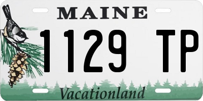 ME license plate 1129TP
