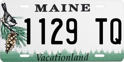ME license plate 1129TQ