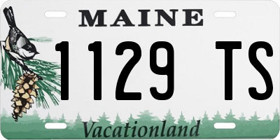 ME license plate 1129TS