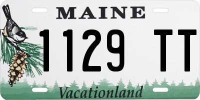ME license plate 1129TT