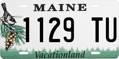 ME license plate 1129TU