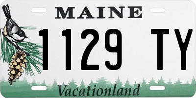 ME license plate 1129TY