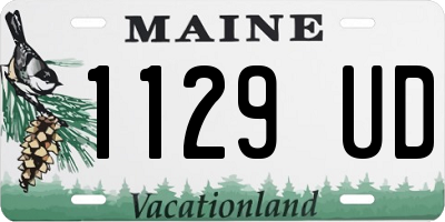 ME license plate 1129UD