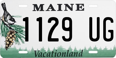 ME license plate 1129UG