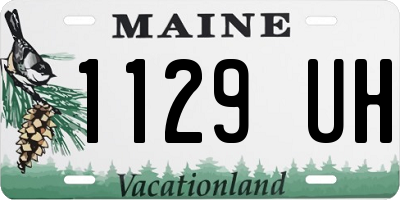 ME license plate 1129UH