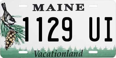 ME license plate 1129UI