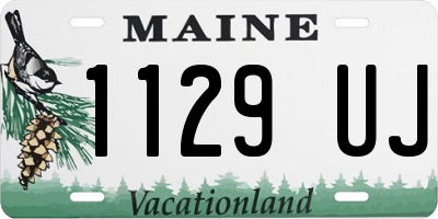 ME license plate 1129UJ