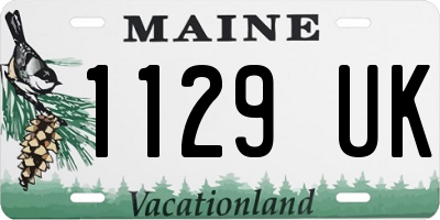 ME license plate 1129UK