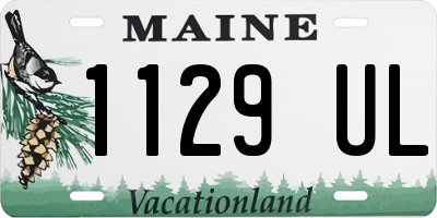 ME license plate 1129UL