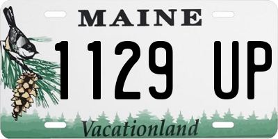 ME license plate 1129UP