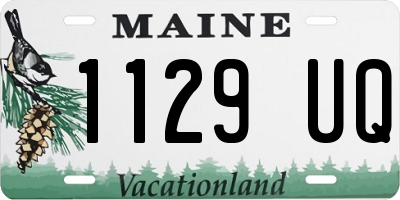 ME license plate 1129UQ