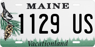 ME license plate 1129US