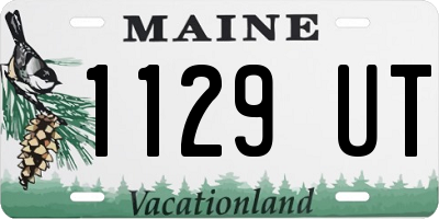 ME license plate 1129UT