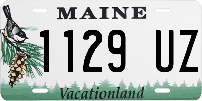 ME license plate 1129UZ