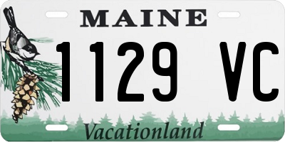 ME license plate 1129VC