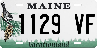 ME license plate 1129VF