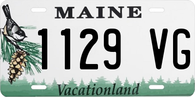 ME license plate 1129VG