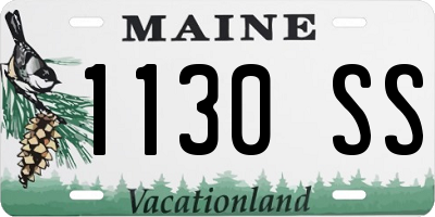 ME license plate 1130SS