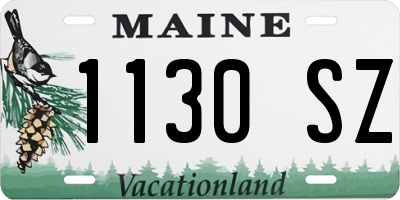 ME license plate 1130SZ