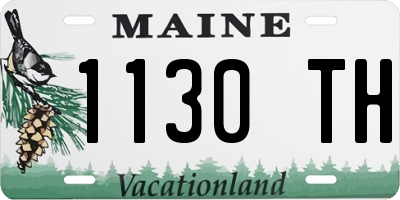 ME license plate 1130TH