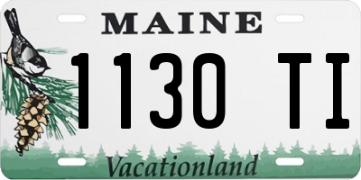 ME license plate 1130TI