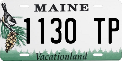 ME license plate 1130TP