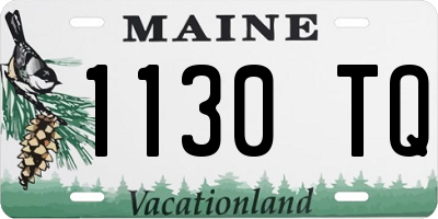 ME license plate 1130TQ
