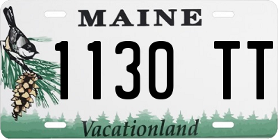 ME license plate 1130TT