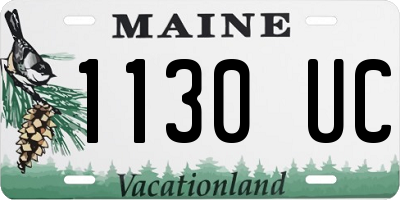ME license plate 1130UC