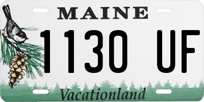 ME license plate 1130UF
