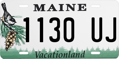 ME license plate 1130UJ