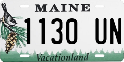 ME license plate 1130UN
