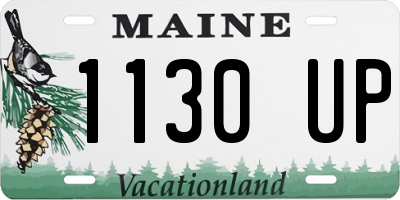 ME license plate 1130UP