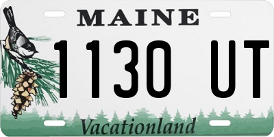 ME license plate 1130UT