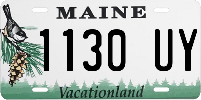 ME license plate 1130UY