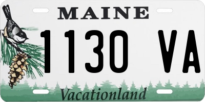 ME license plate 1130VA