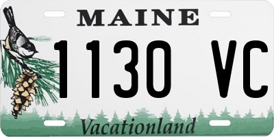 ME license plate 1130VC
