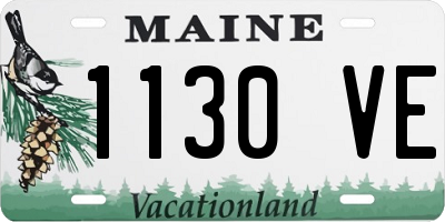 ME license plate 1130VE