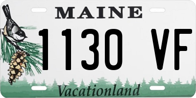 ME license plate 1130VF