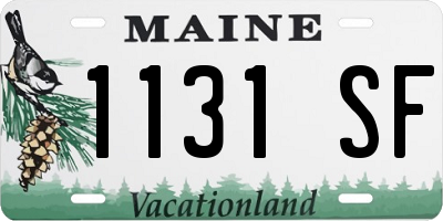 ME license plate 1131SF