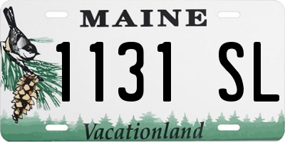 ME license plate 1131SL