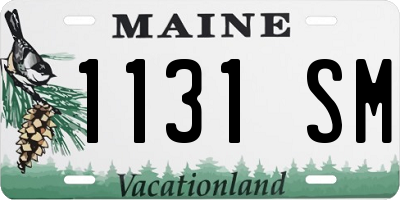 ME license plate 1131SM