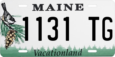 ME license plate 1131TG