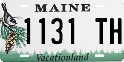 ME license plate 1131TH